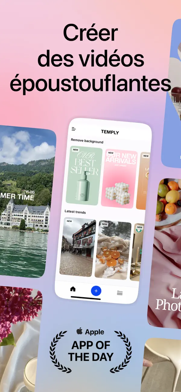 Screenshot #1 pour Temply: Créateur de vidéos