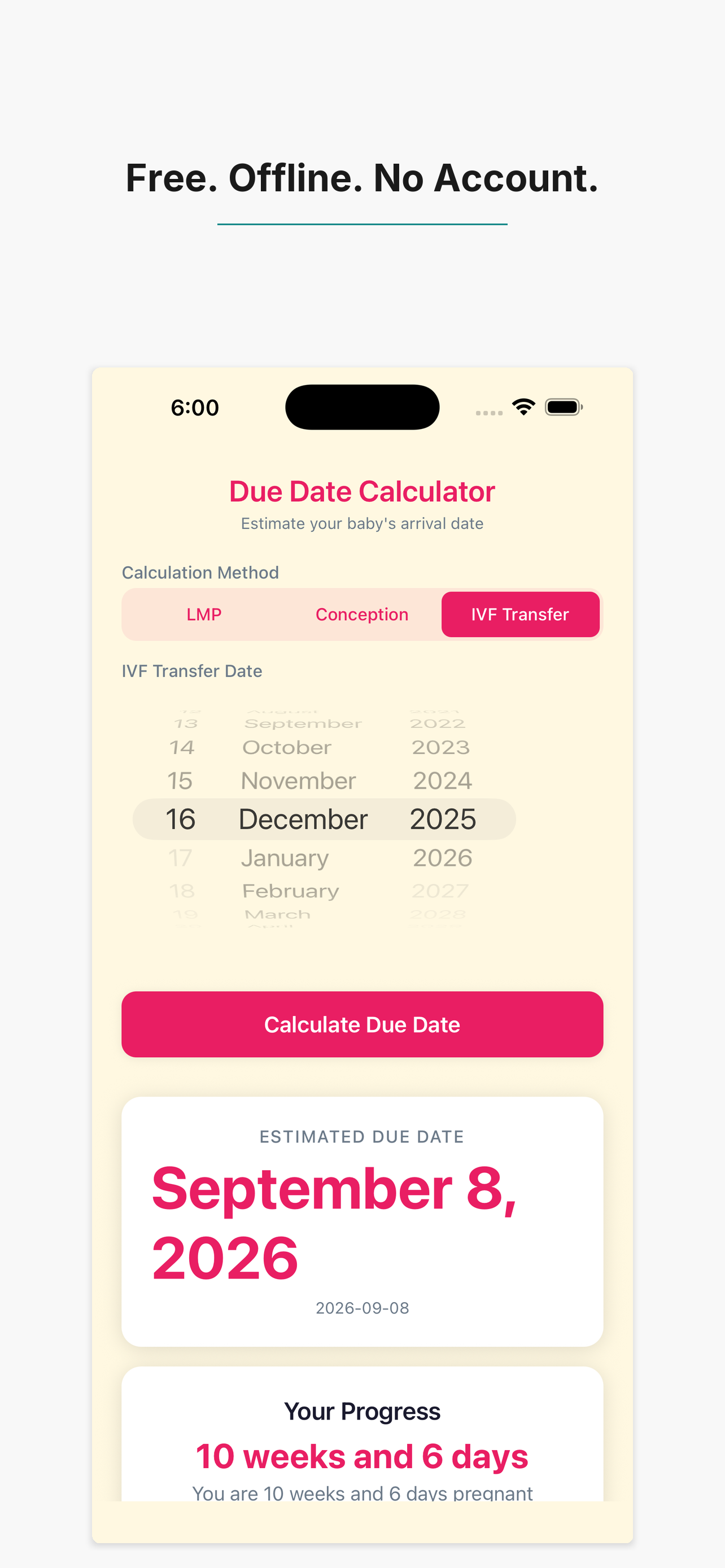Due Date Calc: Baby Arrival