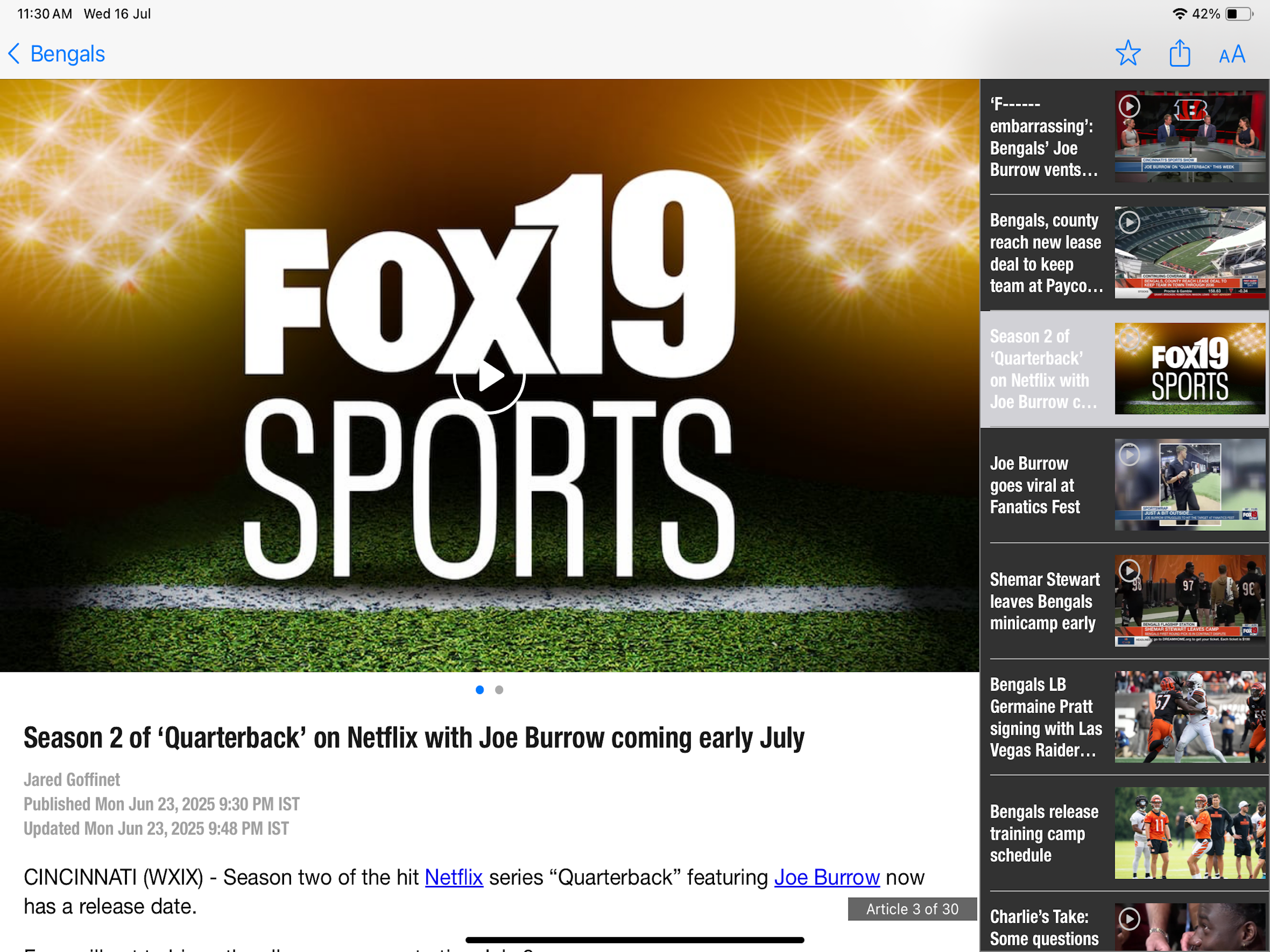 FOX19 Sports App