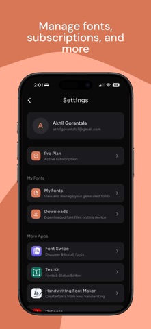 AI Font Generator - Font Maker screenshot