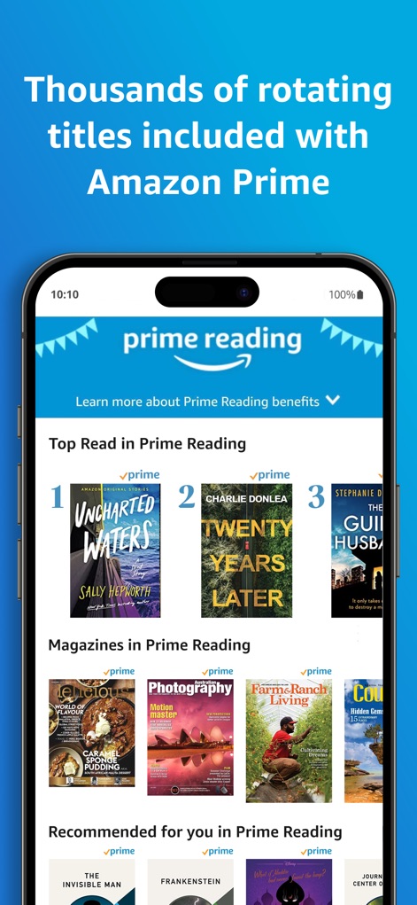 Amazon Kindle: Reading App - Prime Member Benefits