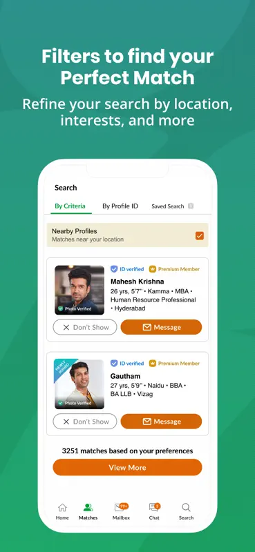 Telugu Matrimony-Matrimony App screenshot 6 of 8