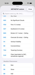 METAR•TAF Flow screenshot 2