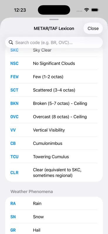 METAR•TAF Flow screenshot 2 of 2