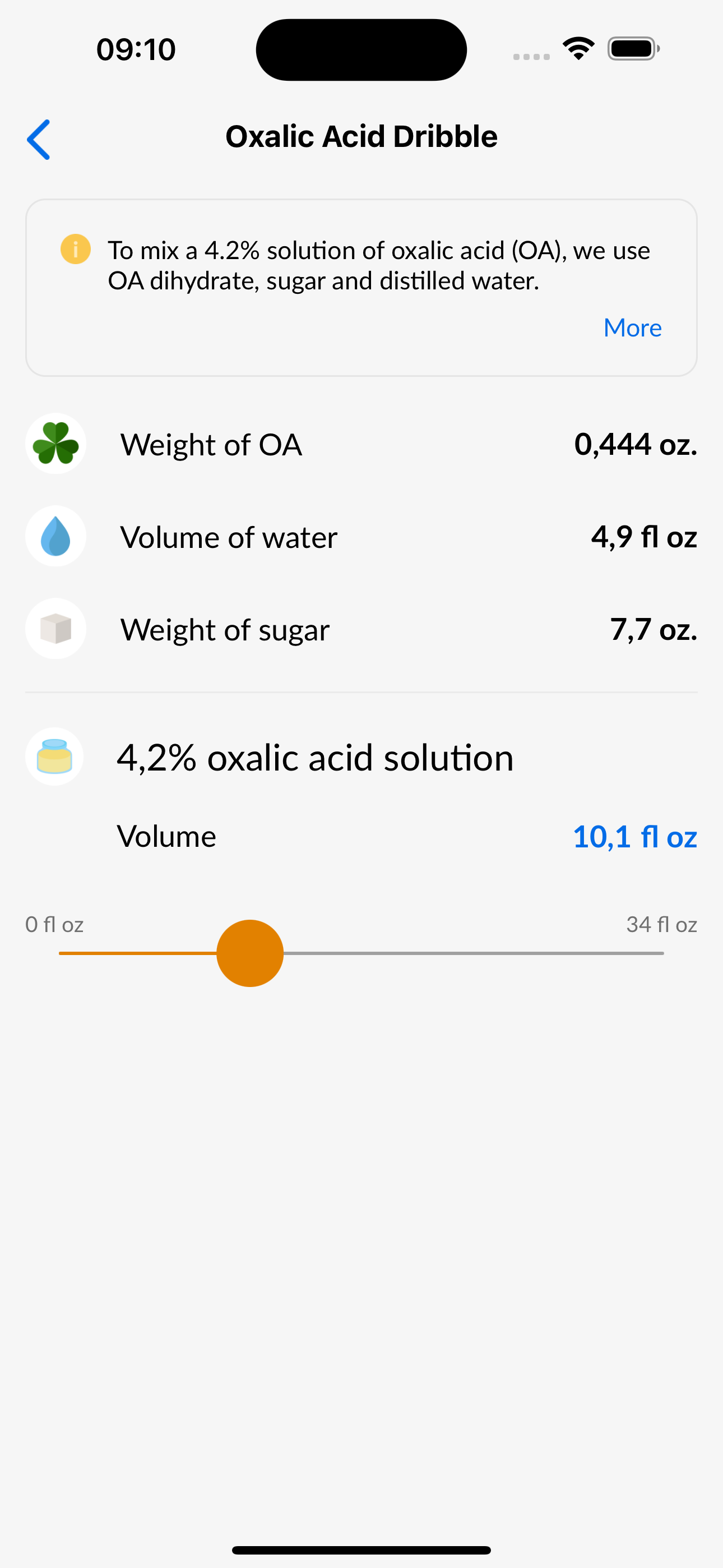 Beekeepers calculator screenshot 5