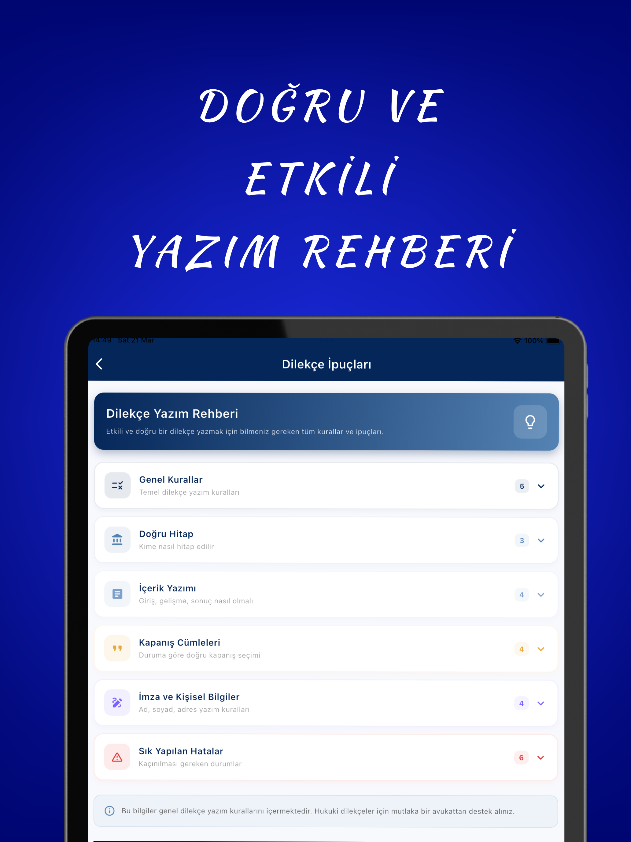 Dilekçe Yaz - Talimat Oluştur