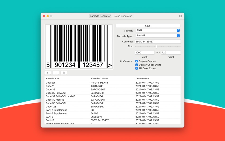 Barcode Generator PC - 3.0 - (macOS)