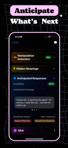 wdym - chat analyzer iPhone screenshot