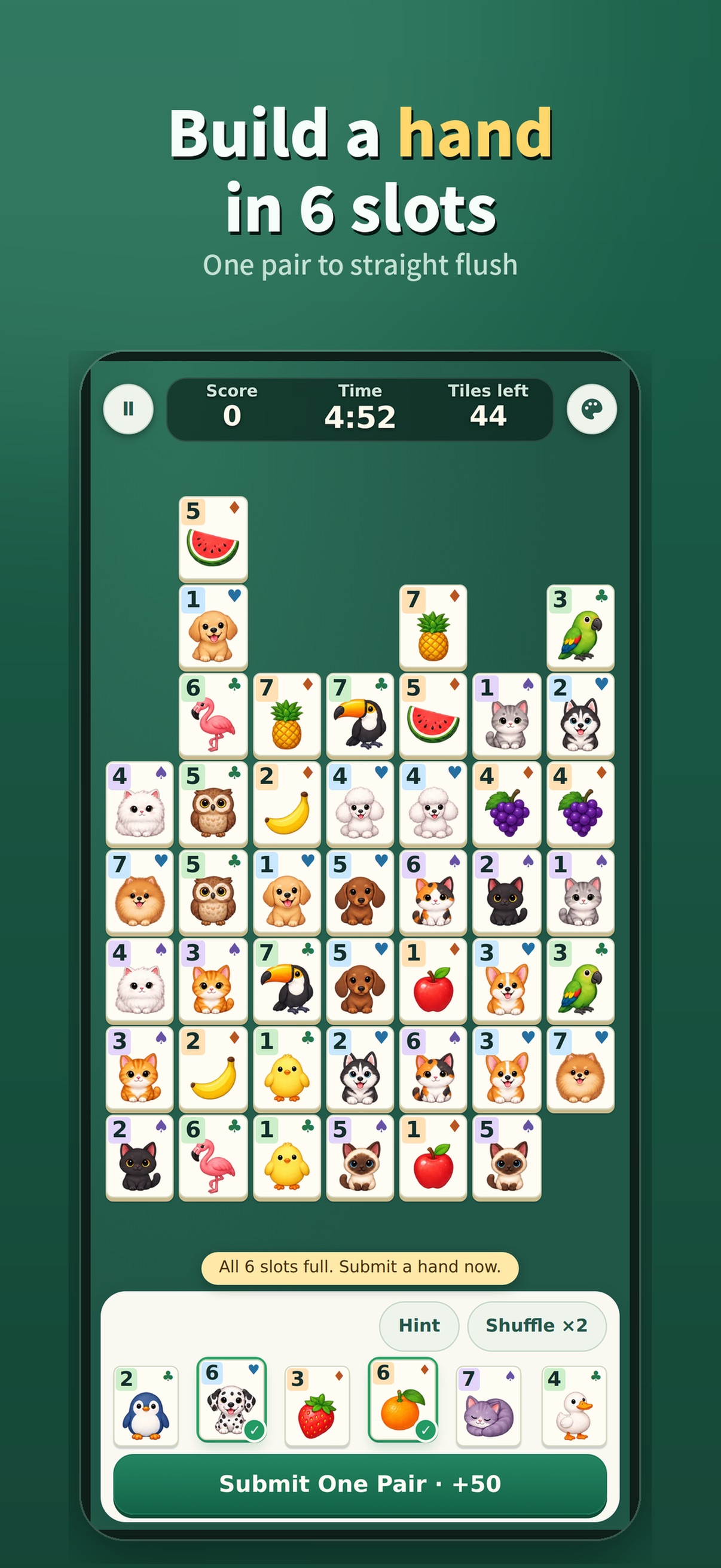 Screenshot 2 of Pair to Poker: Onet Puzzle