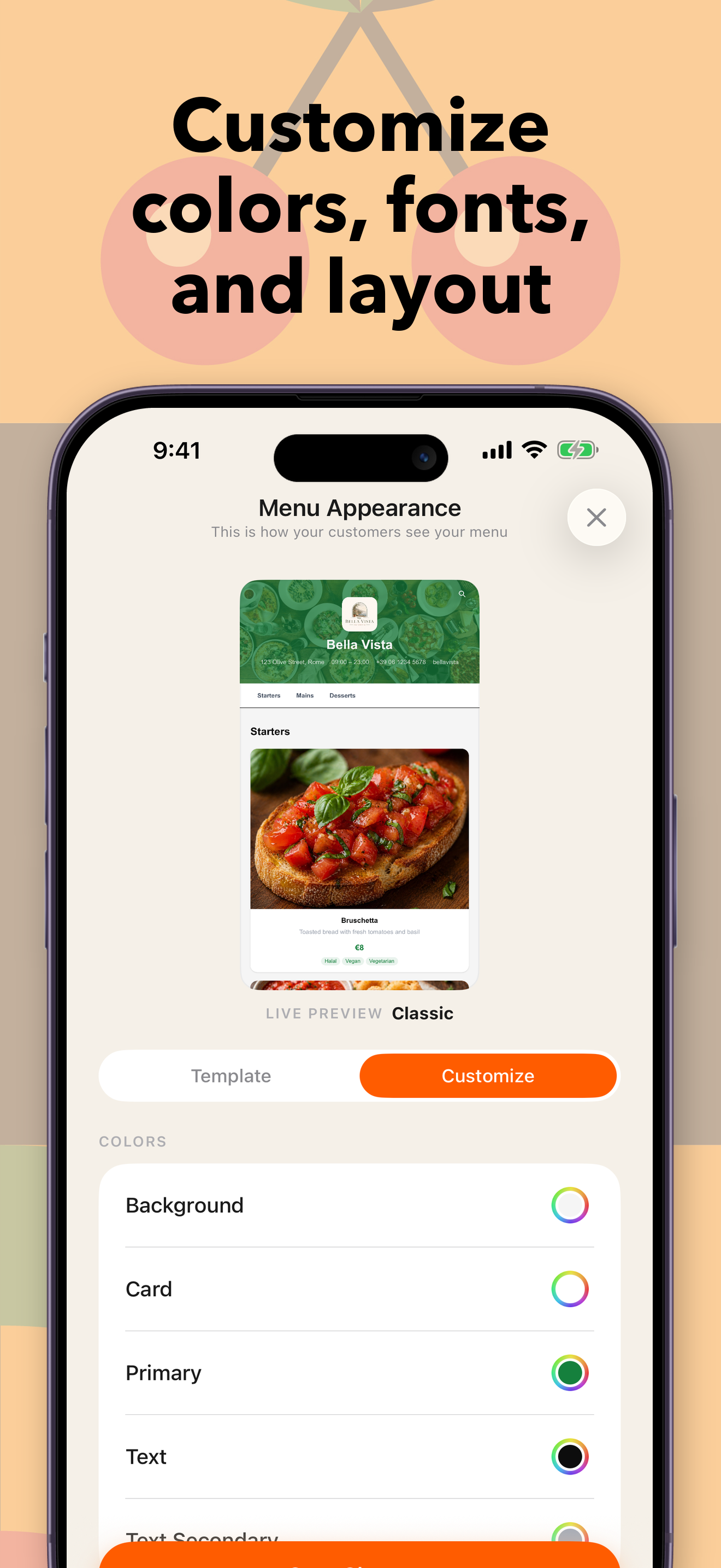 OneTapMenu - Restaurant Menus