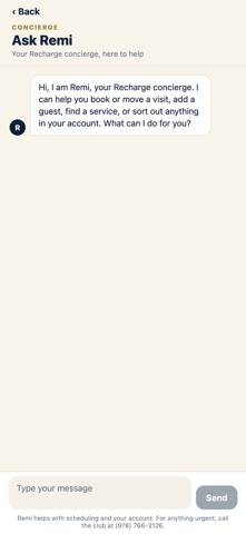 Recharge Wellness Club iPhone screenshot
