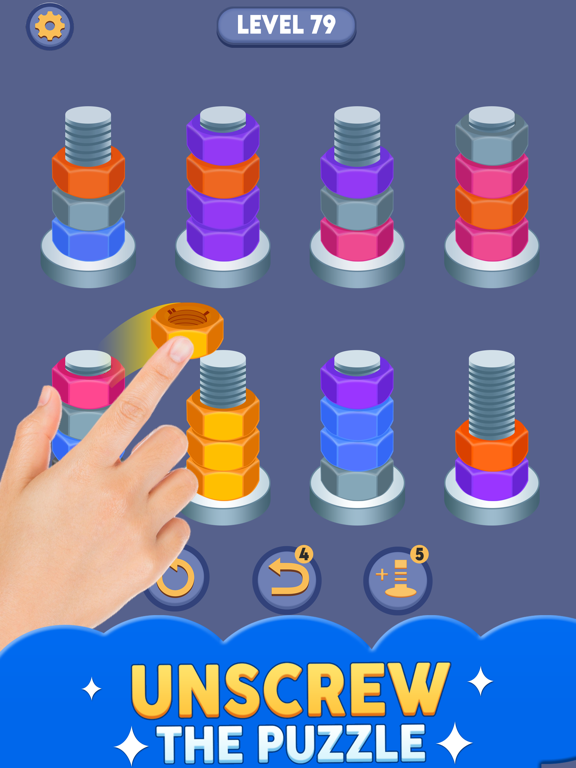 Nuts And Bolts: Screw Sort iPad screenshot 2 - Games app