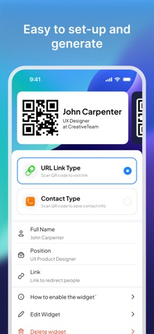 Business Card Widget Screenshot 1 of 3
