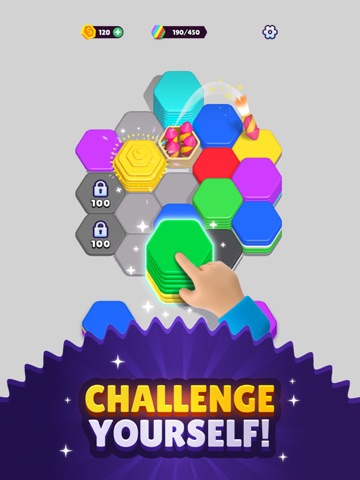 Hexa Sort iPad screenshot