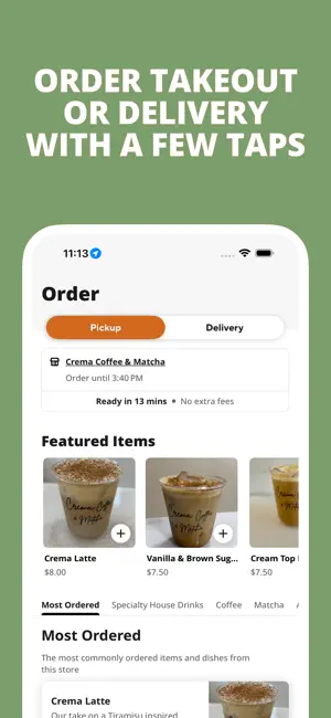 Crema Coffee Matcha screenshot 1