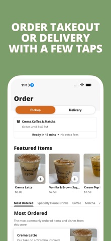 Crema Coffee Matcha Screenshot 1 of 2