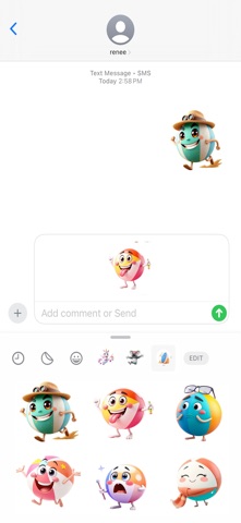 沙滩球贴纸 screenshot