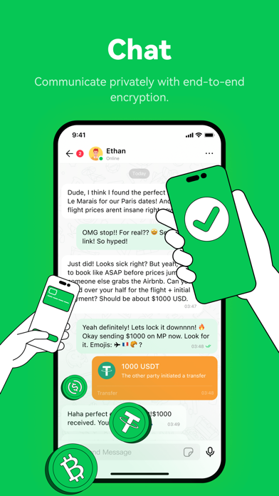MPChat - Live with Crypto iPhone screenshot 2 - Social Networking app