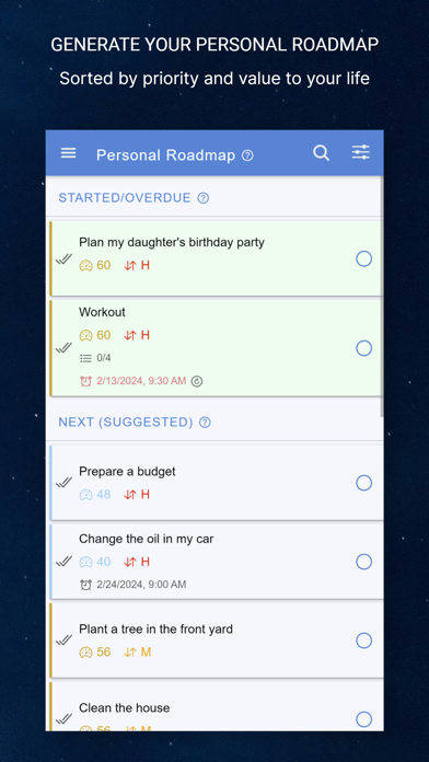 Whenable: Tasks, Goals & Notes Screenshot