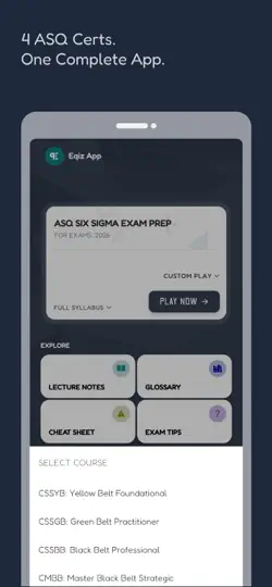 ASQ Six Sigma Prep: With AI iPhone Screenshot 2