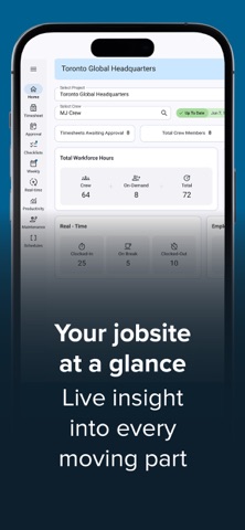 Construct Crew Time iPhone screenshot