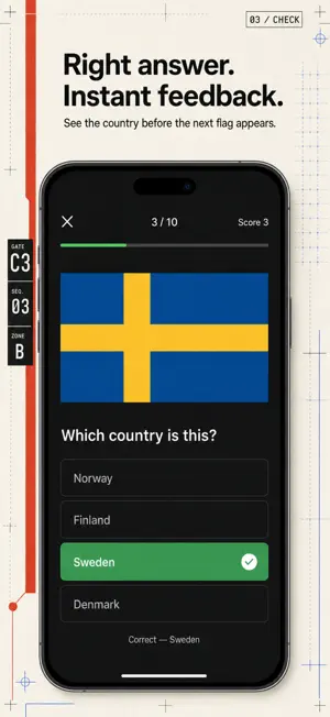 Flag Quiz: Guess World Flags screenshot 3