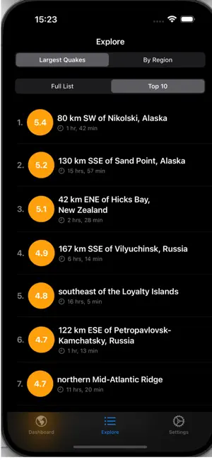 TerraQuake iPhone screenshot 3