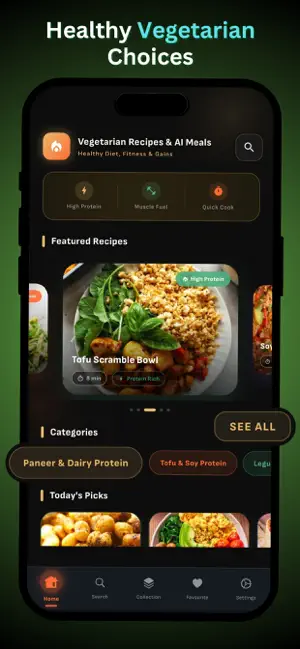 High Protein Vegetarian Recipe screenshot 2