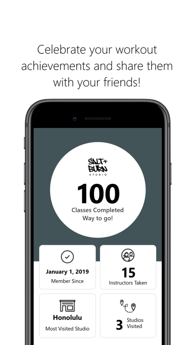 Salt + Burn Studio iPhone screenshot 4 - Health & Fitness app