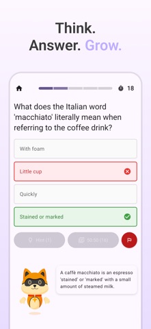 Menzia - Trivia Quiz Game iPhone screenshot