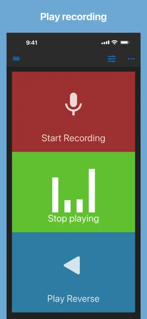 Reverse Audio iPhone screenshot 2