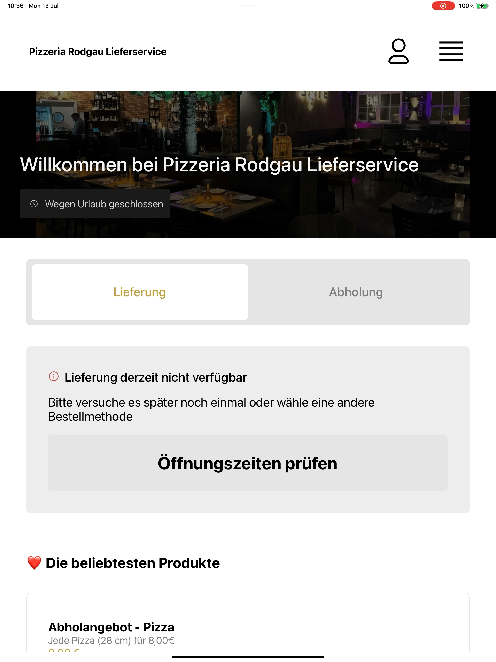 Pizzeria Rodgau screenshot 7