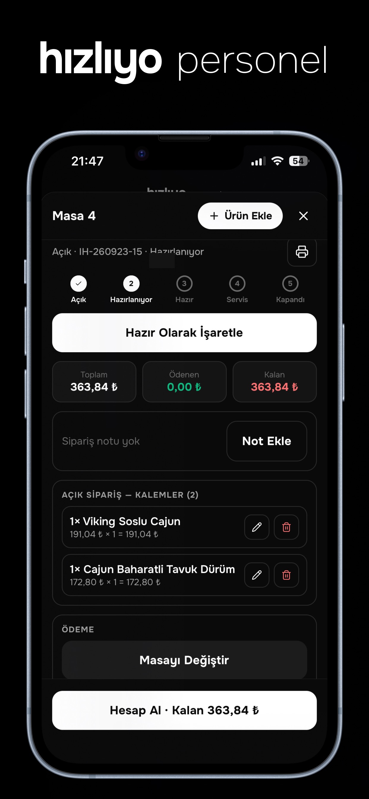 Screenshot 3 of Hızlıyo Personel