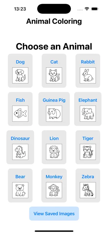 Animal Coloring screenshot 1 of 3
