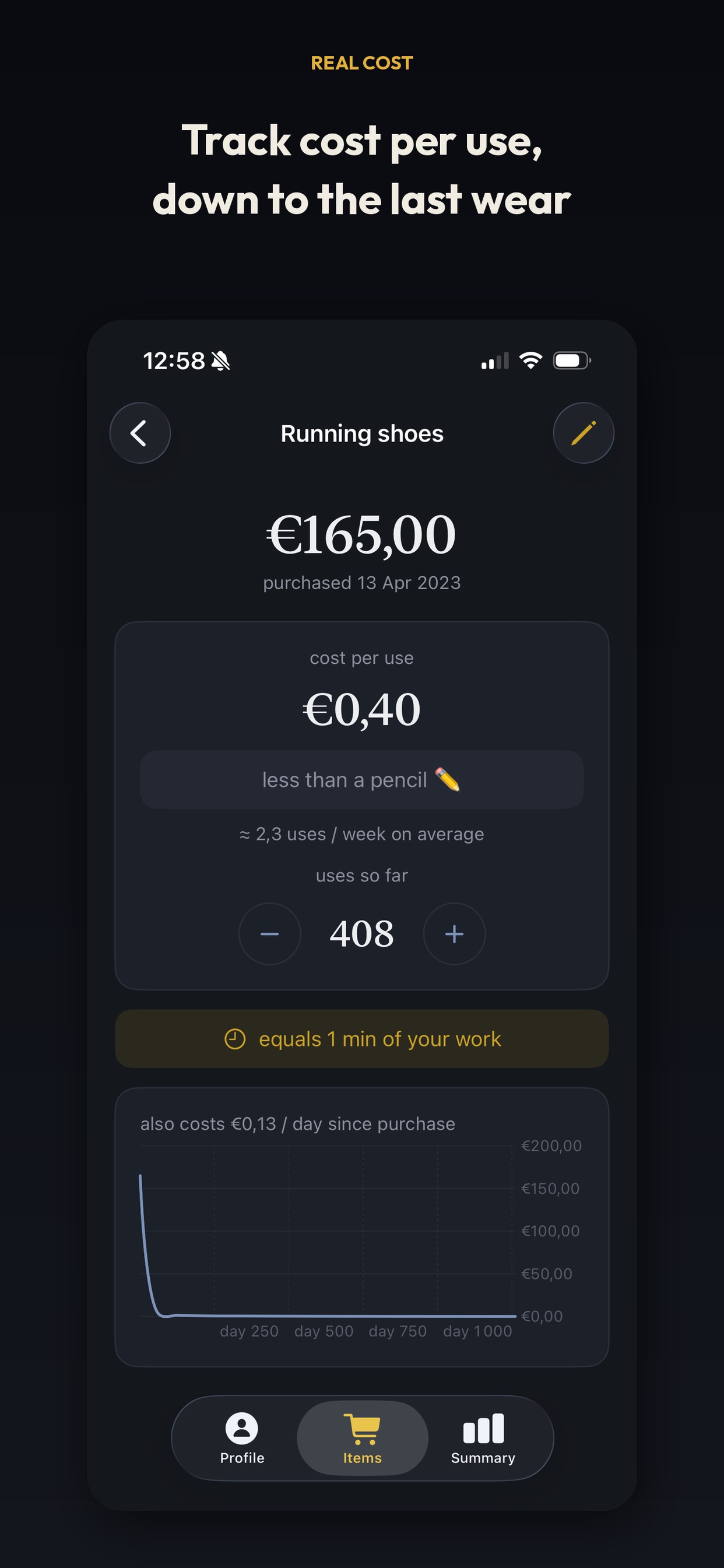 Screenshot 3 of Real Cost
