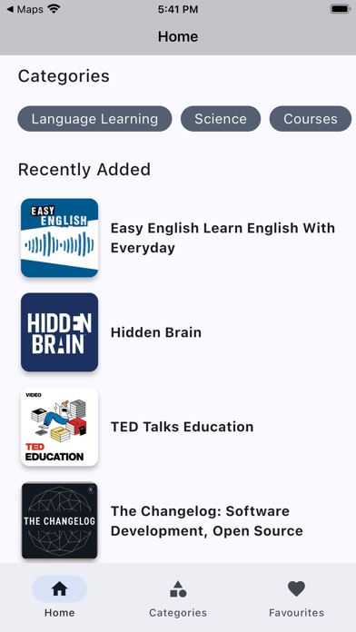 Podcasts & Audiobooks Screenshot