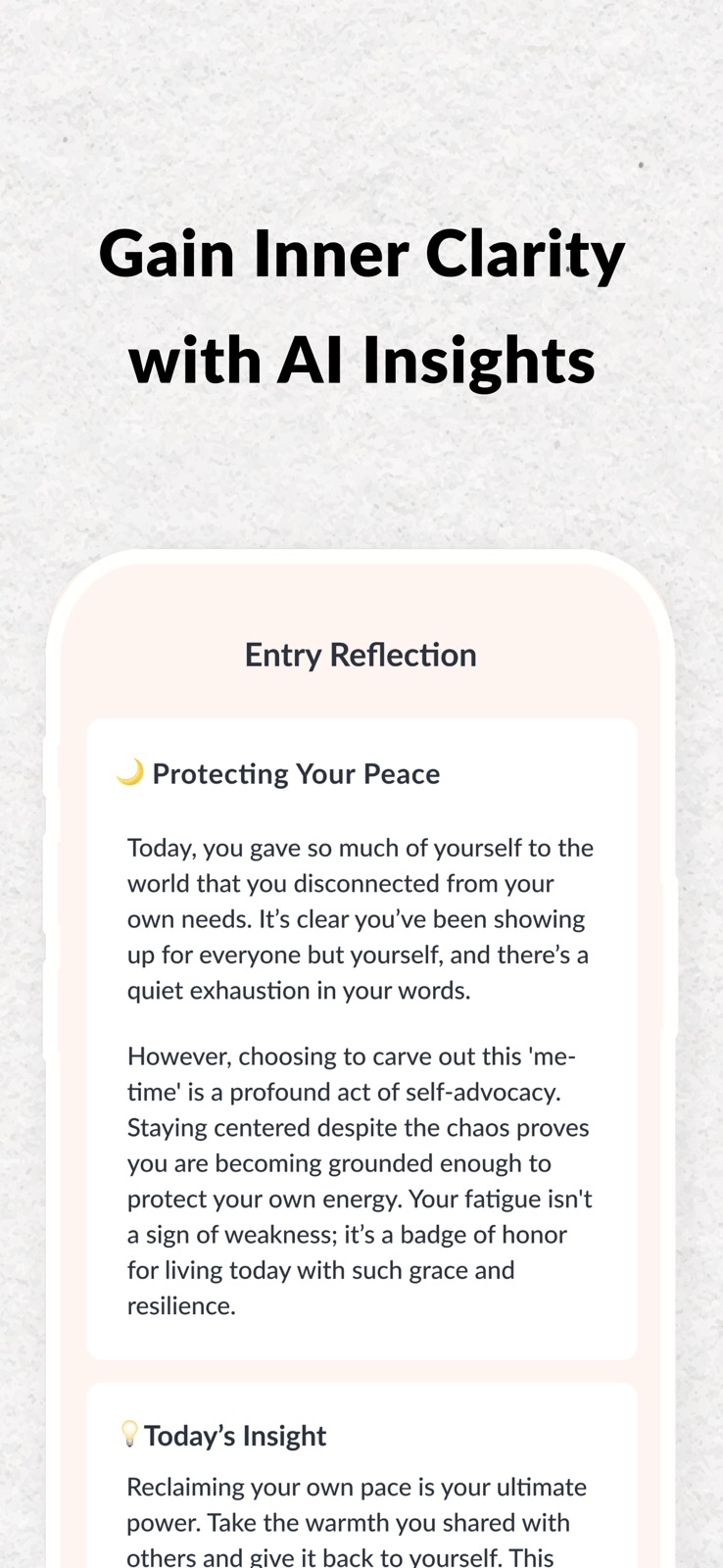 Daybloom: AI Self-Care Journal iphone screenshot 2