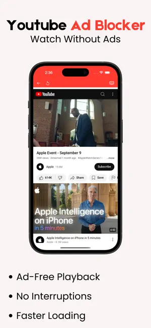 Ad Blocker. No Ads For YouTube screenshot 1