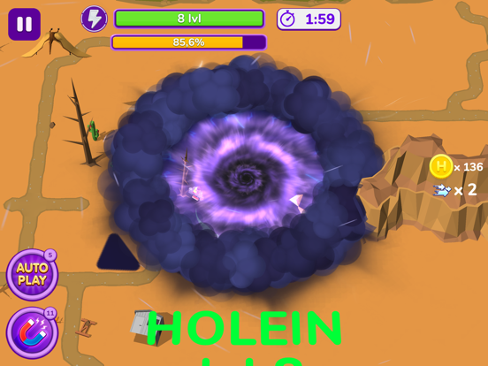 Holein. hole io blackhole game iPad screenshot 9 - Games app