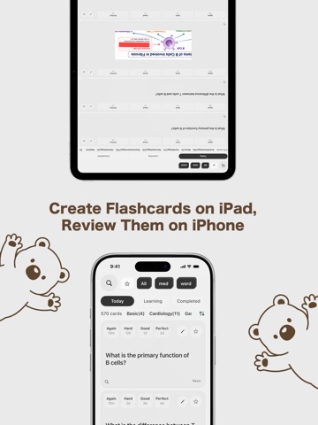 Kiokuma: Handwritten Flashcard iPad screenshot