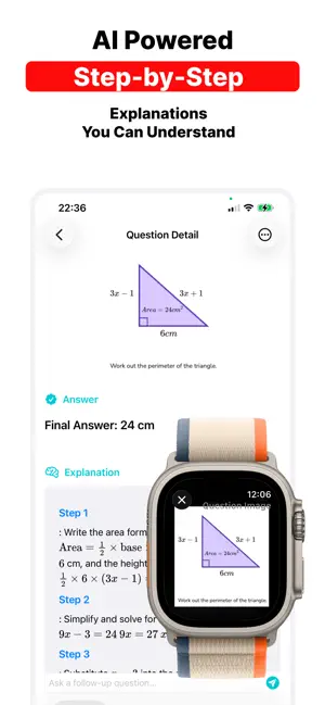 Photo Math Solver: iWatch Math screenshot 2