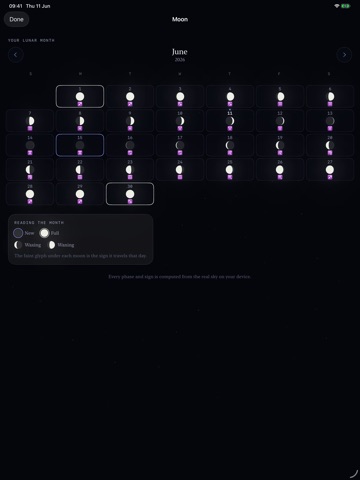 Latitude: Night Sky iPad screenshot