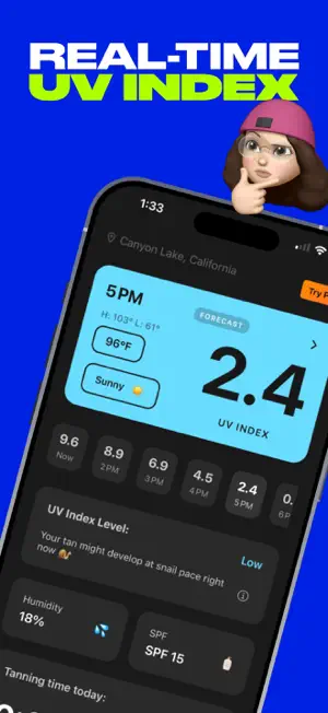 SunKiss Tracker: UV & Tanning screenshot 2
