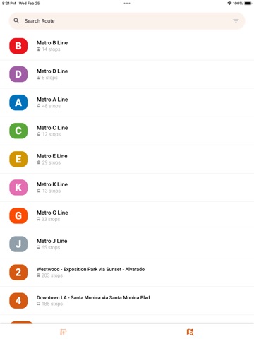 Los Angeles Transit (LA) iPad screenshot