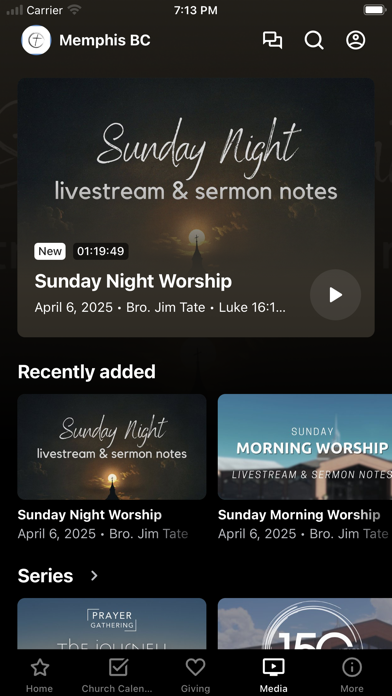 Memphis Baptist Church Screenshot