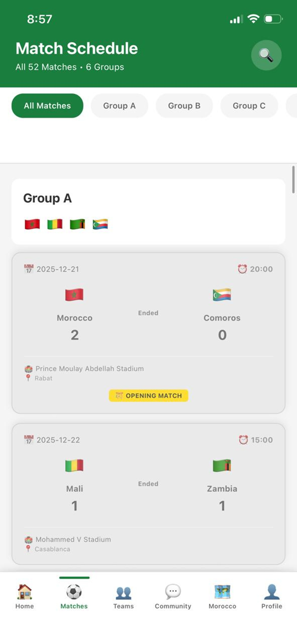 Africa Cup 2025 Unofficial App screenshot 6