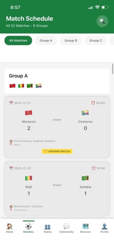 Africa Cup 2025 Unofficial App screenshot