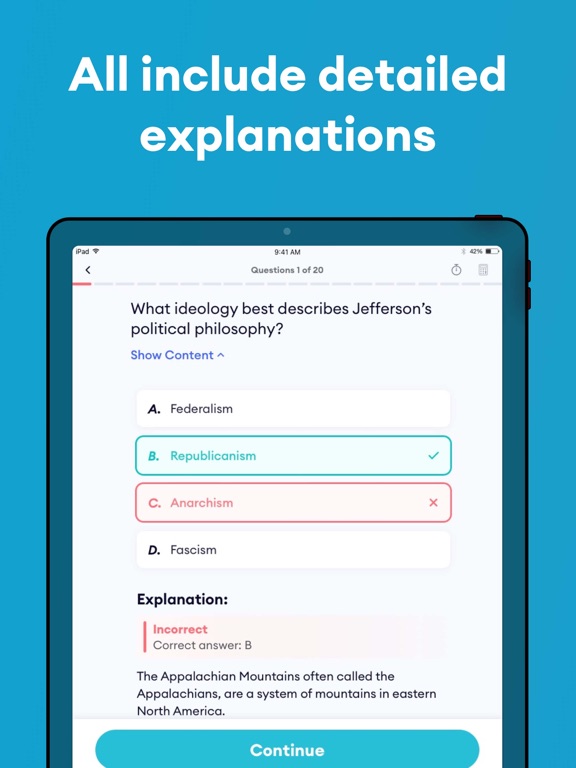 GED® Test Prep 2026 iPad screenshot 2 - Education app