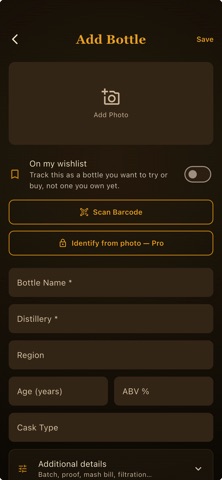 Whiskey Thief Journal iPhone screenshot