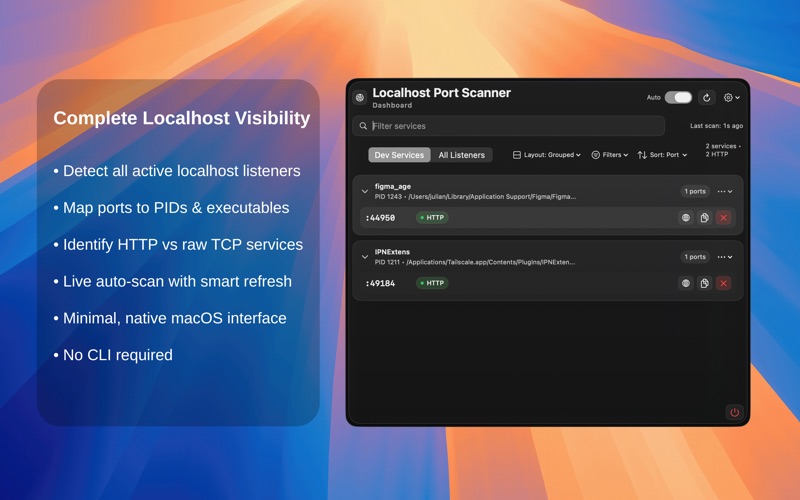 Localhost Port Scanner screenshot